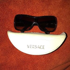 Versace shield shades